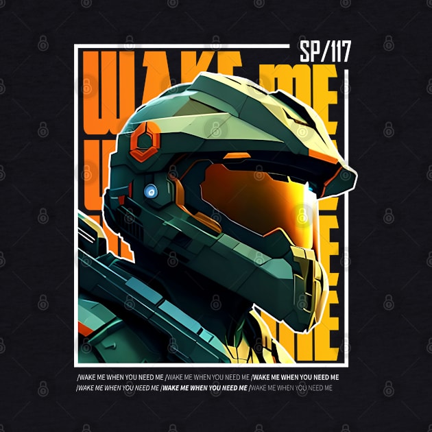 Halo game quotes - Master chief - Spartan 117 - BQ01-v7 by trino21